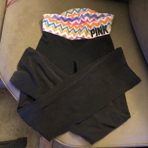 Pink yoga pants